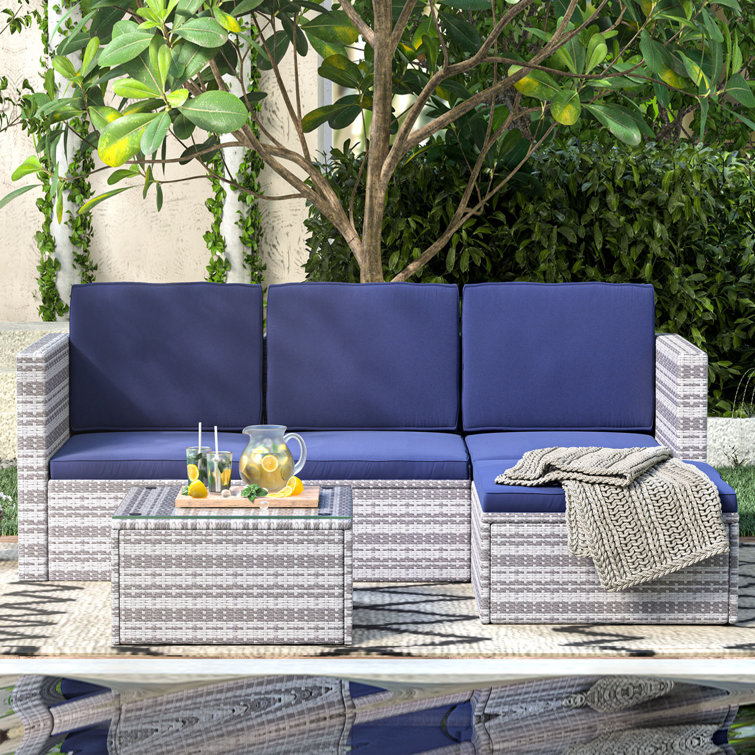 Wayfair rattan 2024 patio set